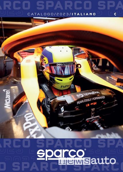 Copertina catalogo Sparco 2023