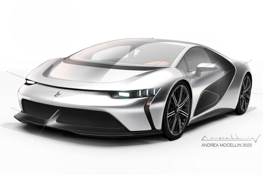 Hypercar Bertone GB110 anteriore 3/4