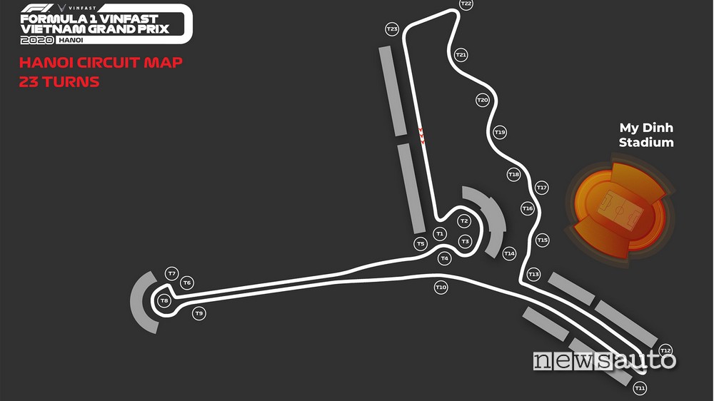 GP Vietnam F1 Layout Hanoi Circuit