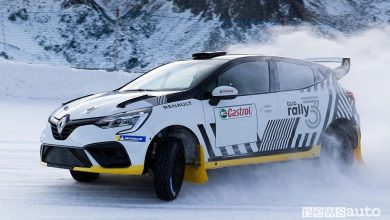 Renault Clio Rally3 in azione sulla neve