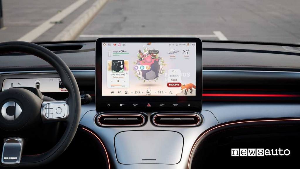 Smart #1 Brabus display infotainment