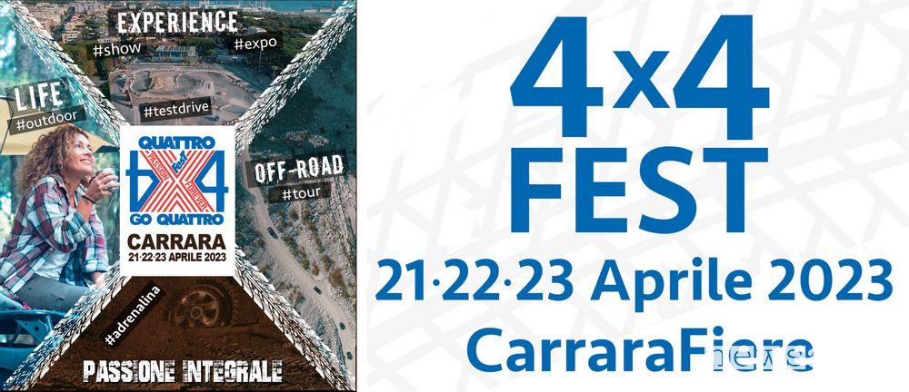 locandina del 4x4 Fest con la data di aprile 2023