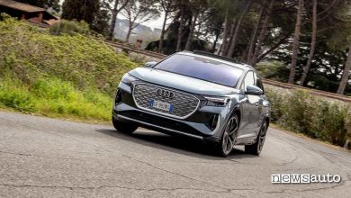 Audi Q4 e-tron prova su strada