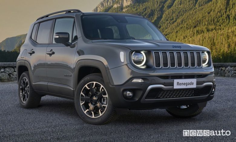 Jeep Renegade 4xe Upland Cross anteriore 3/4