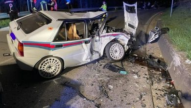 Lancia Delta Integrale incidente