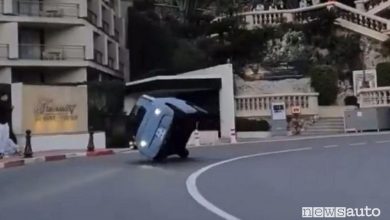 Incidente macchinetta a Montecarlo, cappottamento