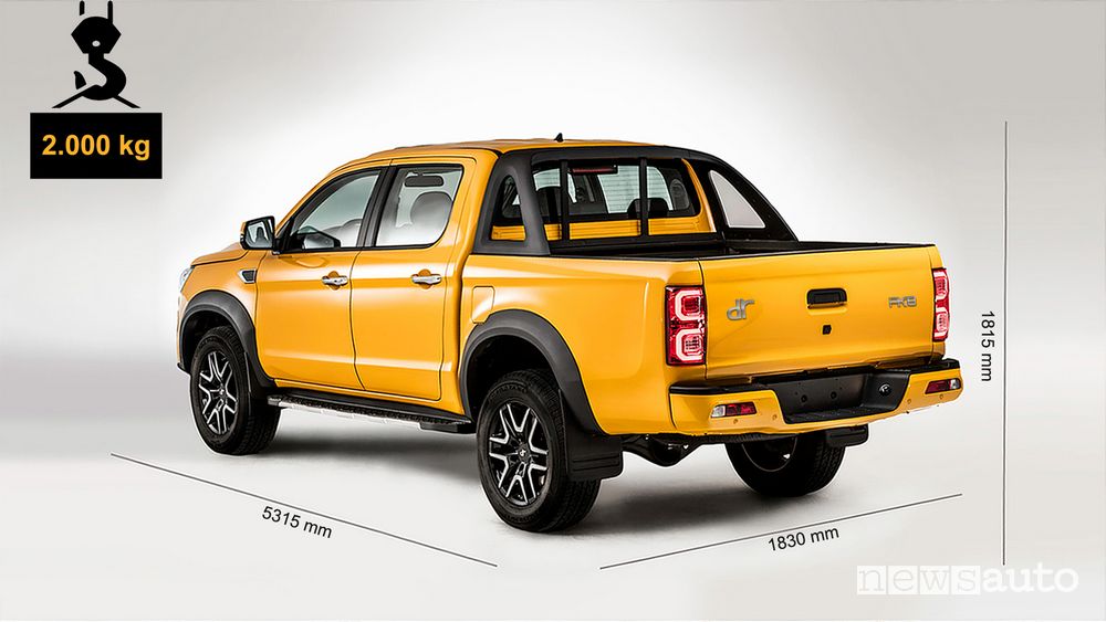 DR pick-up K8 dimensioni e dati tecnici
