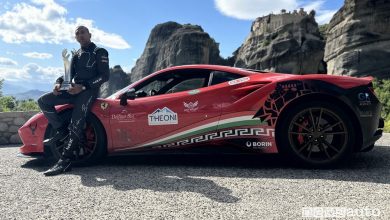 Record Ferrari in Grecia, impresa di Fabio Barone