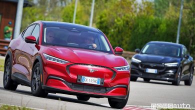 Corso di guida sportiva Ford con la Mustang Mach-E elettrica