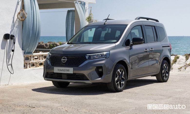 Nissan Townstar Combi elettrico anteriore 3/4