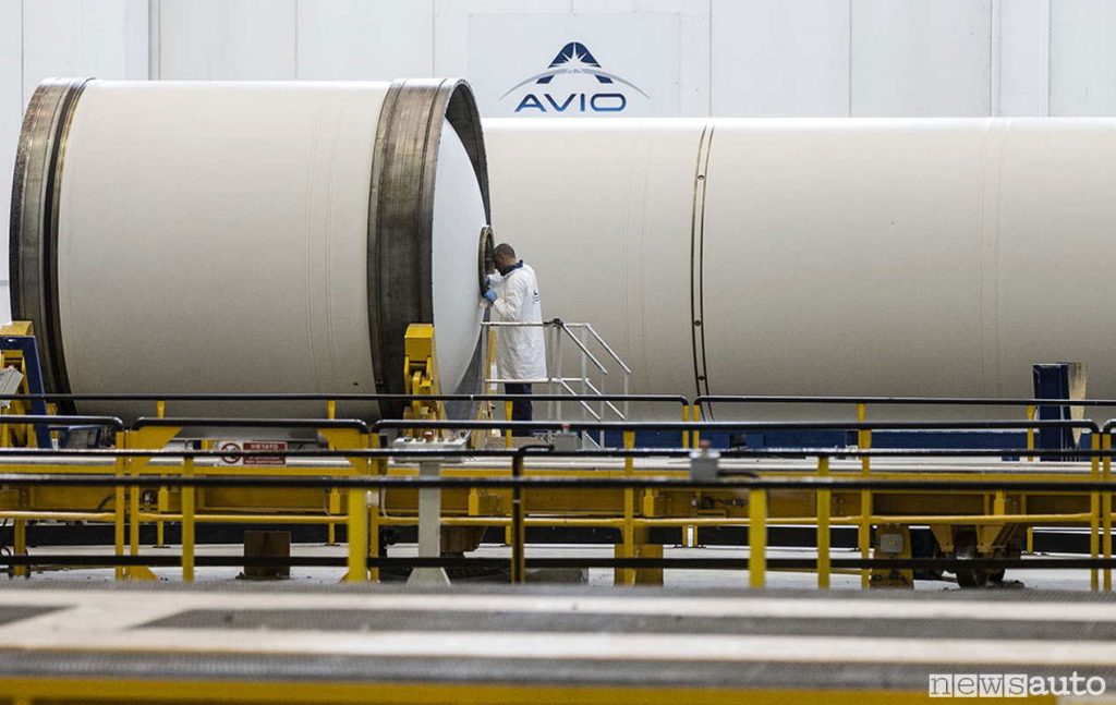 Il motore di spinta di Ariane 5 è un booster realizzato dalla Avio di Colleferro