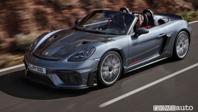 Porsche 718 Spyder RS su strada