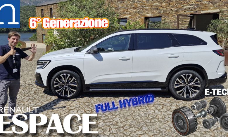 Renault Espace Etech SUV video prova