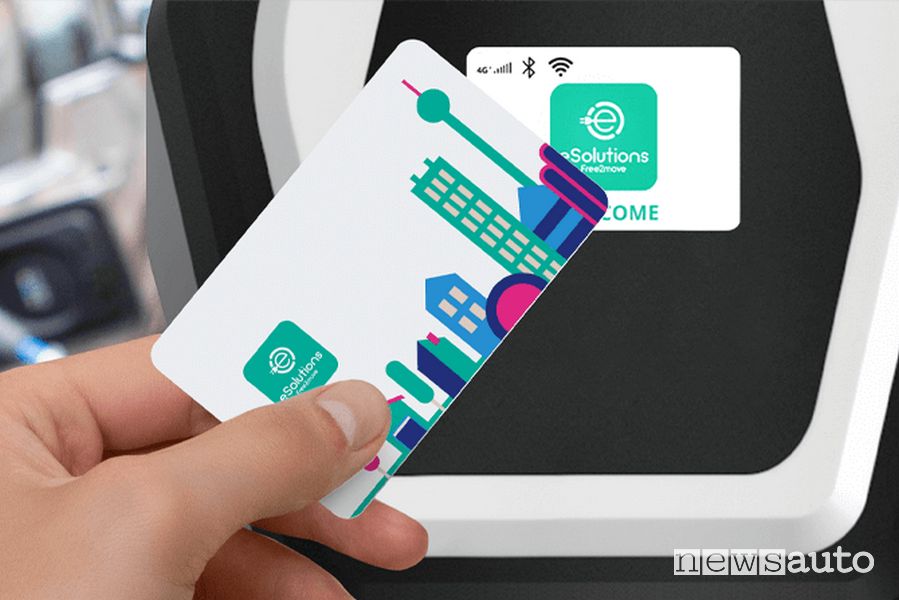 Carta RFID da 25 € per la ricarica elettrica