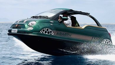 Navigare con l'Abarth e la Fiat 500 da mare