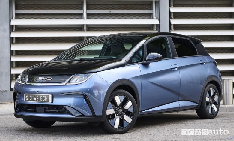 BYD Dolphin anteriore 3/4