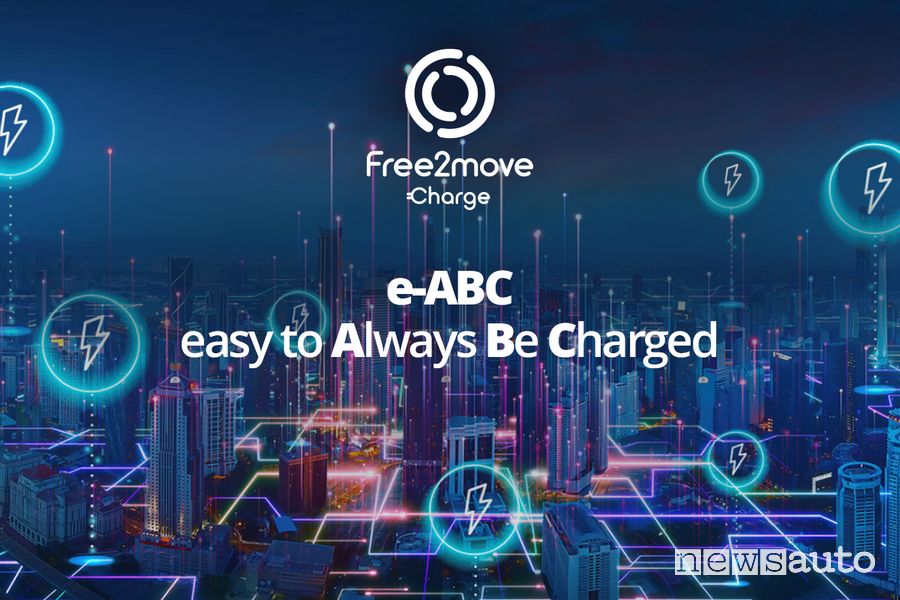 Con Free2move Charge si ha accesso a quasi un milione di colonnine di ricarica europee