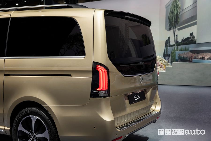 Nuovo Mercedes EQV portellone posteriore