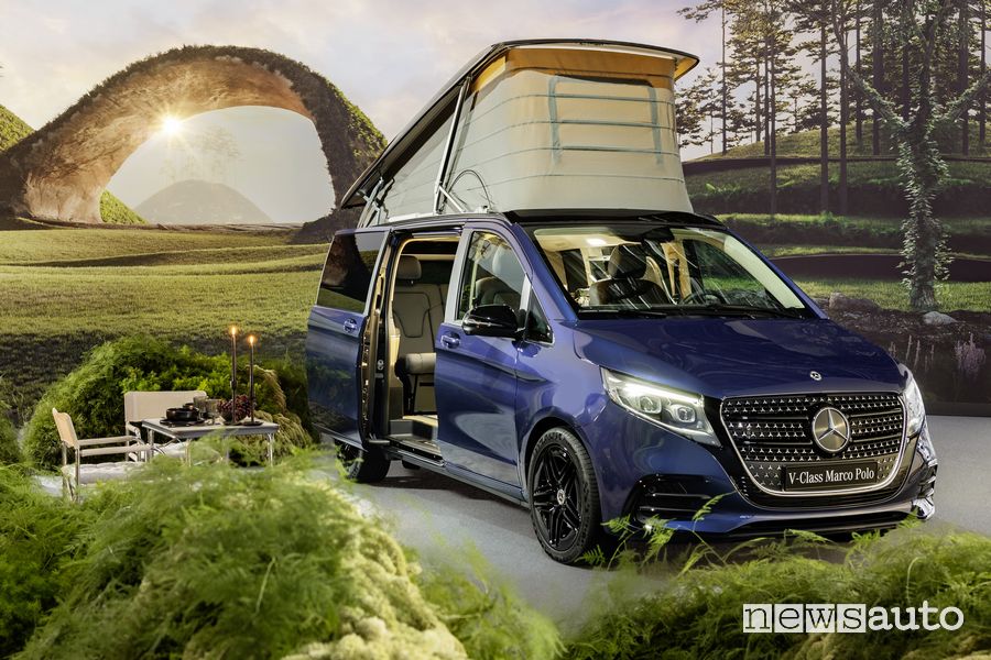 Nuovo Mercedes Classe V Marco Polo anteriore 3/4