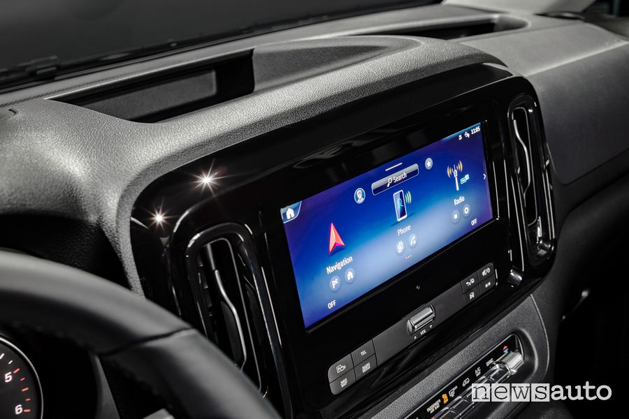 Nuovo Mercedes Vito display infotainment