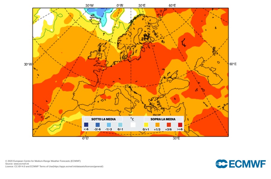 Previsioni meteo agosto 2023
