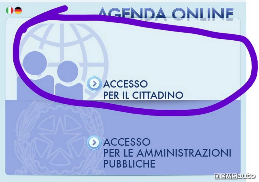 passaporto on line accesso sul sito della Polizia di Sato
