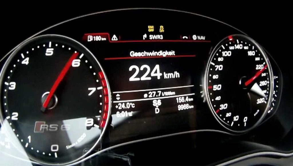 La velocità è una delle cause degli incidenti, contachilometri alla velocità di oltre 200 km/h