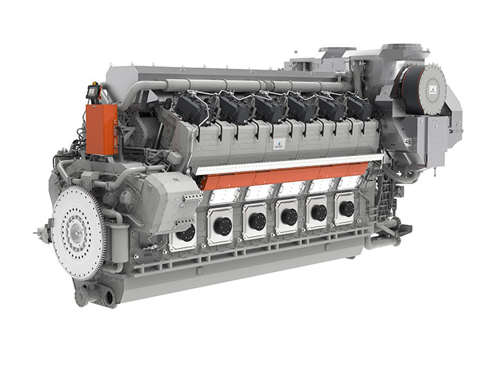 Il motore Wärtsilä 46TS-DF.