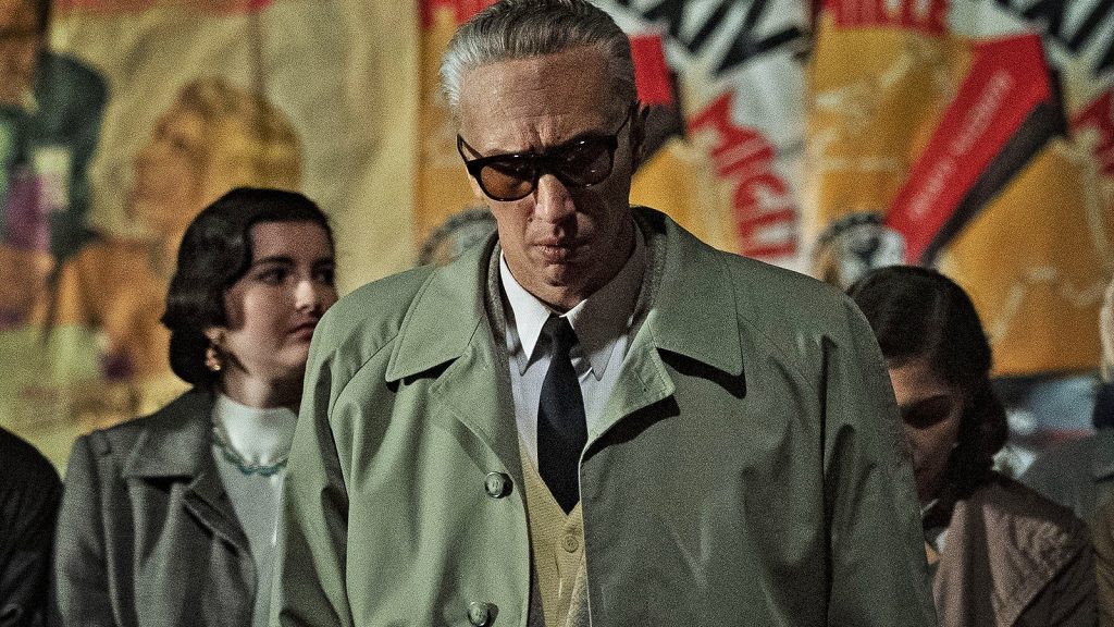 scena del film Ferrari su Enzo Ferrari