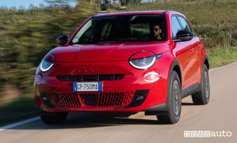 Fiat 600e RED su strada
