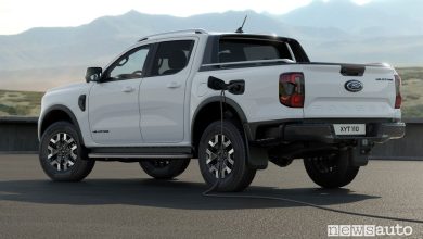 Ford Ranger Plug-in Hybrid in ricarica