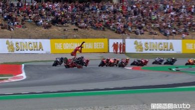 MotoGP classifica gara Barcellona 2023, incidente a Bagnaia