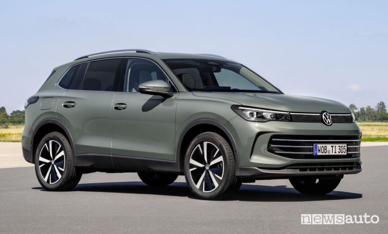 Nuova Volkswagen Tiguan anteriore 3/4