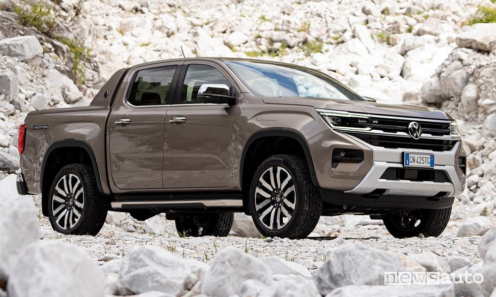 Nuovo Volkswagen Amarok anteriore 3/4