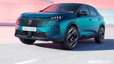 Nuova Peugeot e-3008 su strada