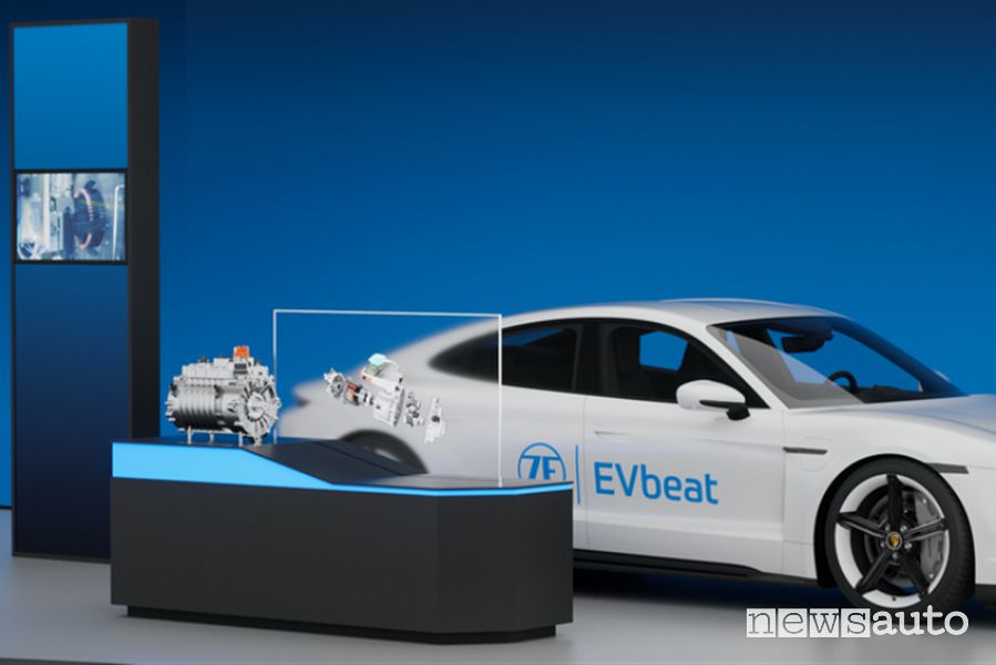 Motore elettrico senza magneti Porsche Taycan