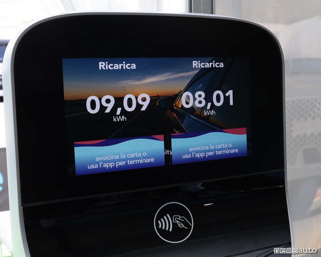 ricarica a 9 kW in trifase