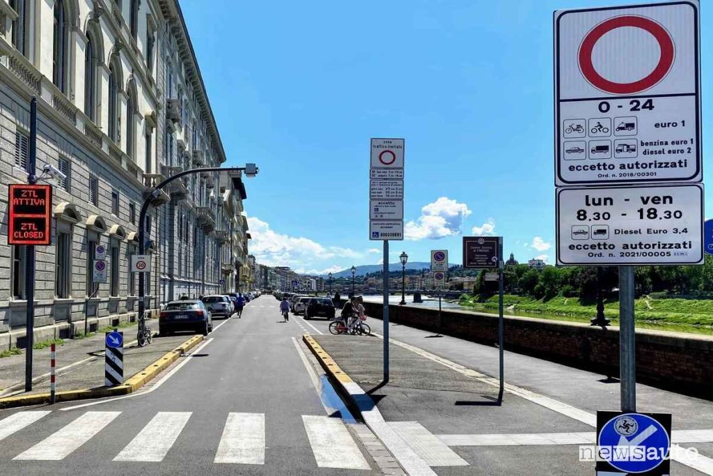 zona traffico limitato segnale
