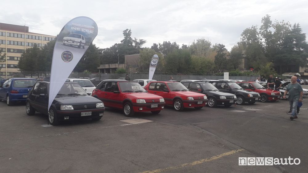 Raduno Peugeot 205 GTI ad Auto e Moto d'Epoca 2023 Bologna