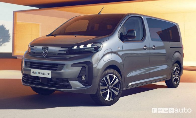 Peugeot E-Traveller anteriore 3/4