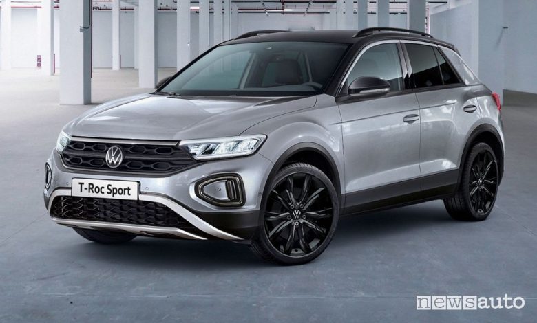 Volkswagen T-Roc, prezzo e motori allestimento Sport