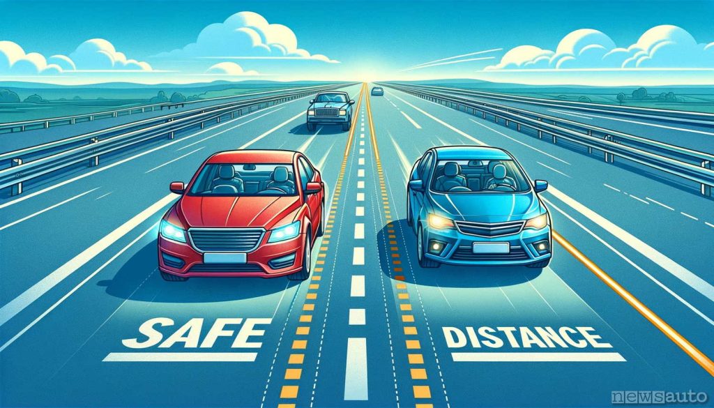 la distanza minima di sicurezza è importante nella circolazione stradale