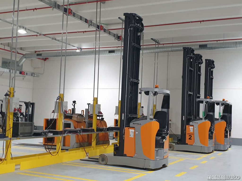 carrello elevatore Stil braccio lungo nel centro ricambi Renault