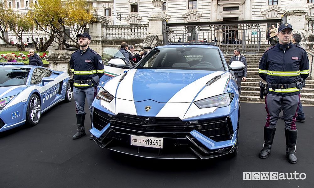Lamborghini auto della Polizia