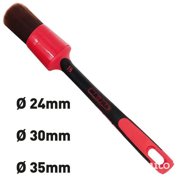 Pennello Red disponibile nei formati 24 mm, 30 mm e 3 5mm