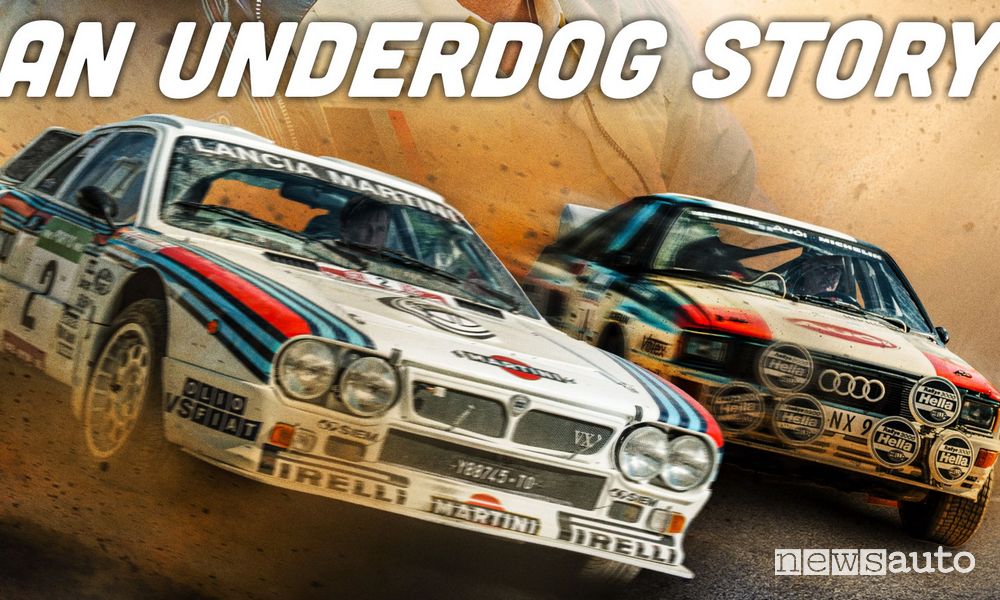 Il film con Lancia 037 che sfida l'Audi Quattro rally film con Riccardo Scamarcio