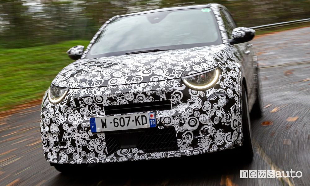 Test prototipo Abarth 600 elettrica