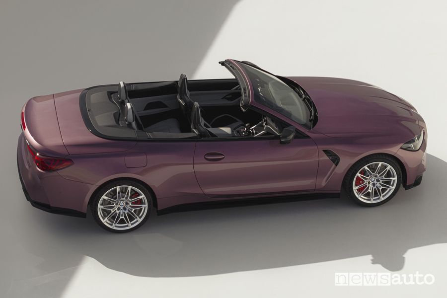 Nuova BMW M4 Cabrio laterale