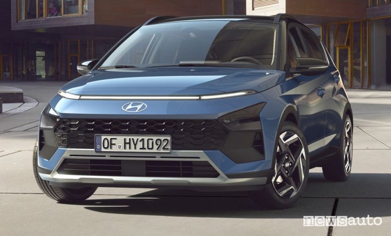 Hyundai Bayon 2024 anteriore 3/4