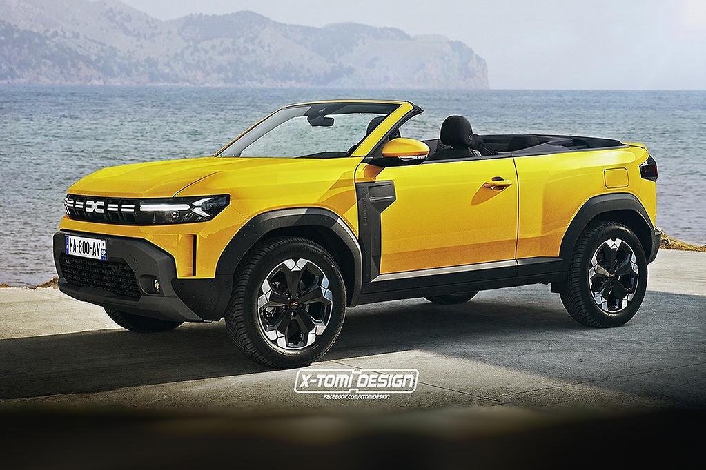 La nuova Dacia Duster come potrebbe essere in versione cabrio